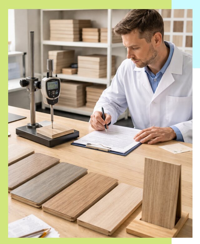 Сертификация ламината с испытаниями и оформлением документов в Коломне