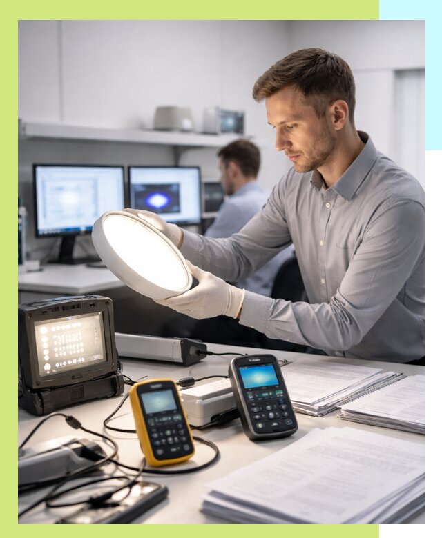 Сертификация светильников в Коломне: испытания и оформление