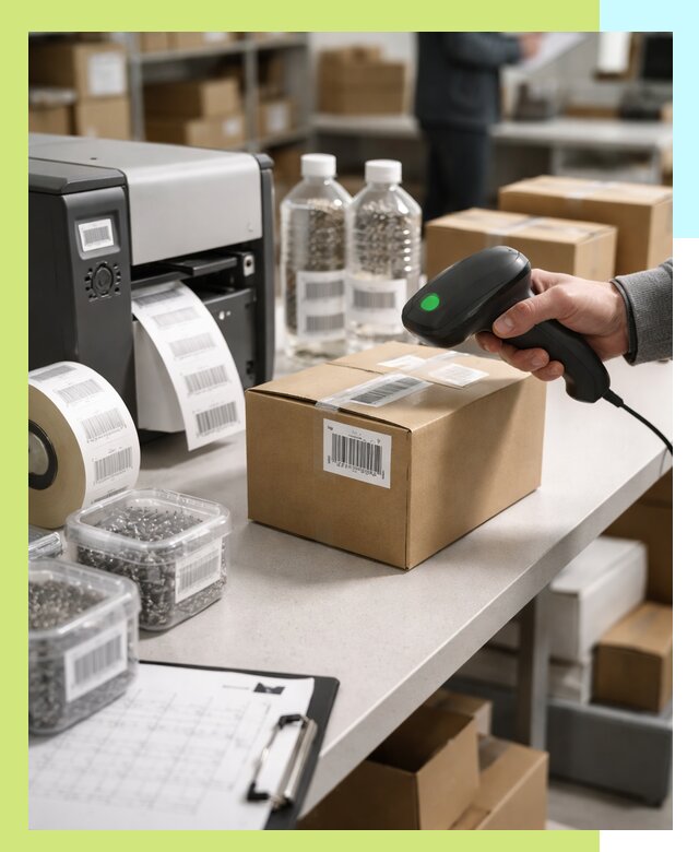 Штрихкодирование продукции и маркировка для продажи в Коломне