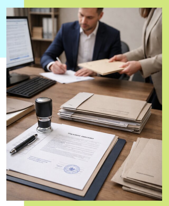 Отказное письмо для таможни в Коломне от 3042 р, Алешин-Клм